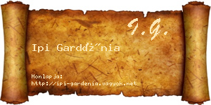 Ipi Gardénia névjegykártya